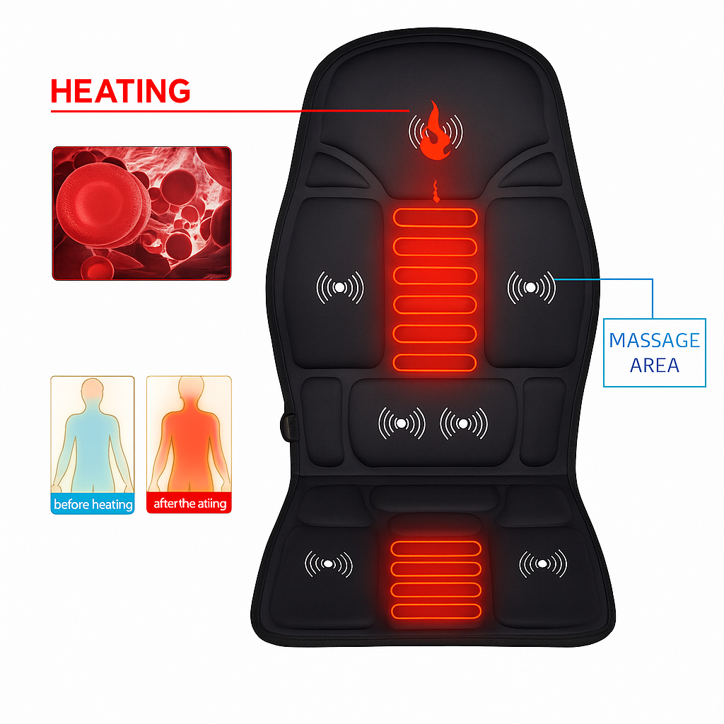 Full Body Heated Massage Cushion